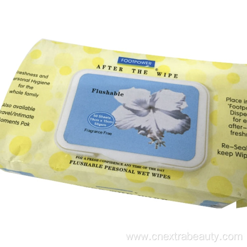 Hypoallergenic Soft Pack Flushable Baby Wipes